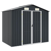 Abrigo de jardim 205x129x183 cm aço galvanizado antracite