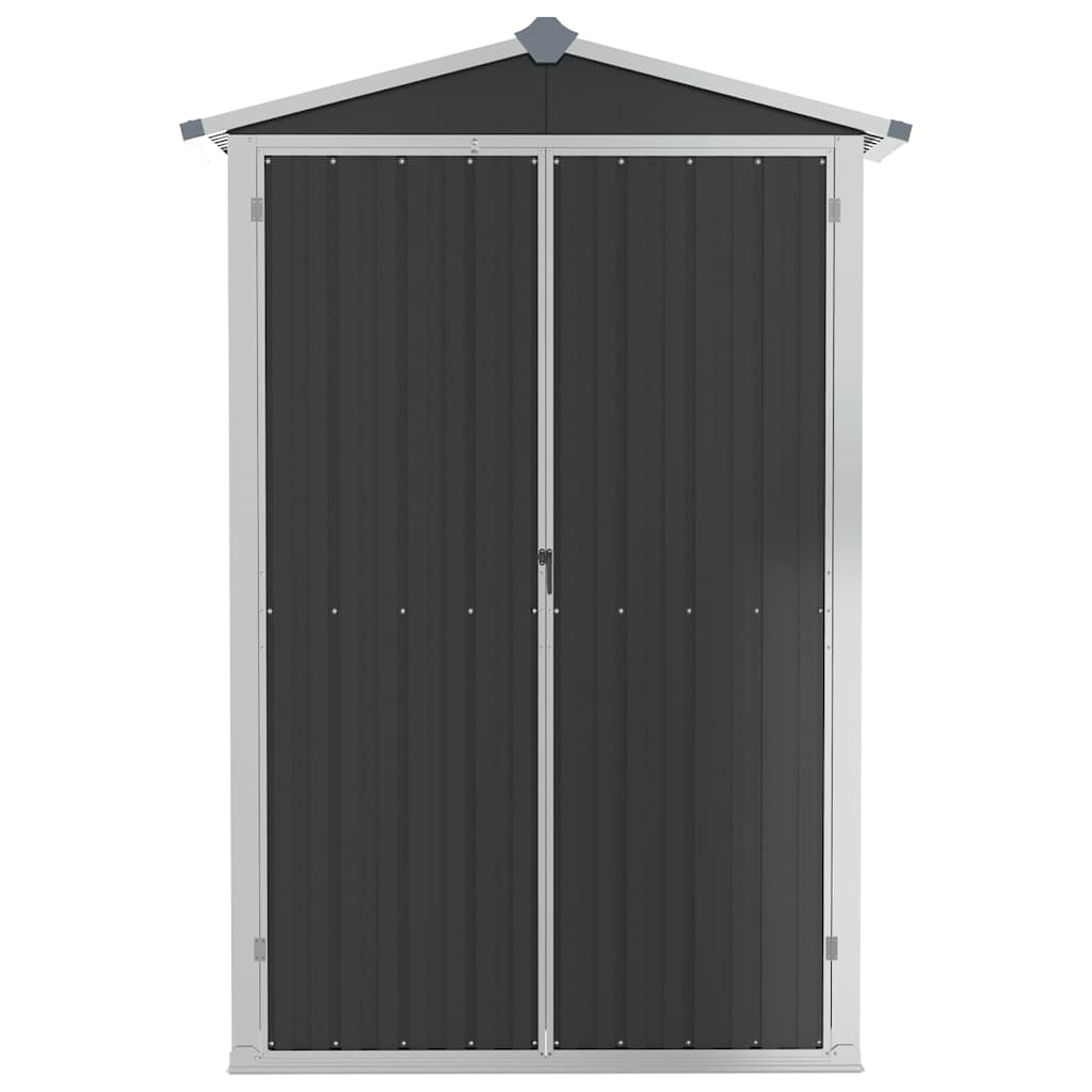 Abrigo de jardim 116x45x175 cm aço galvanizado antracite