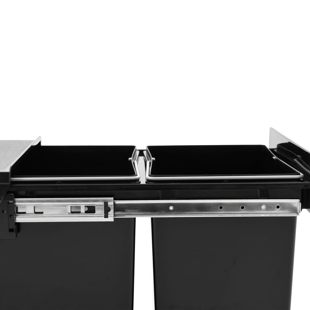 Balde do lixo de encastre no armário cozinha fecho suave 36 L