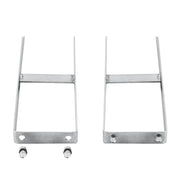 Estacas de chão para cerca de WPC 2 pcs aço 40 cm