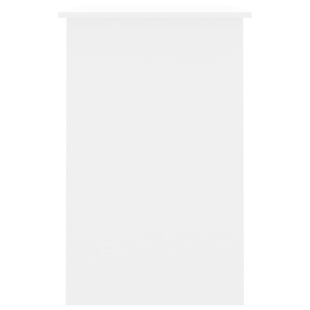 Secretária 100x50x76 cm derivados de madeira branco brilhante