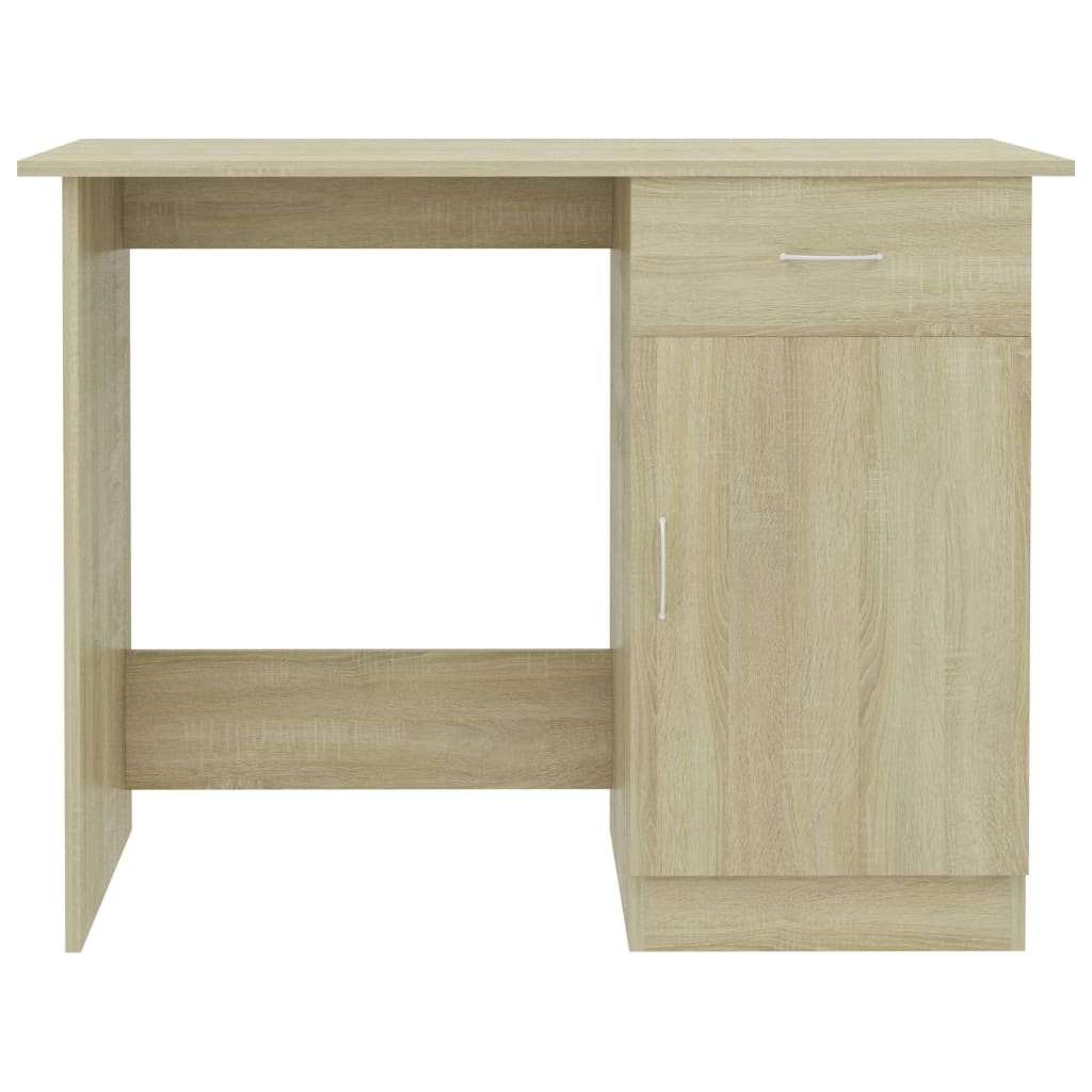 Secretária 100x50x76 cm derivados de madeira branco brilhante