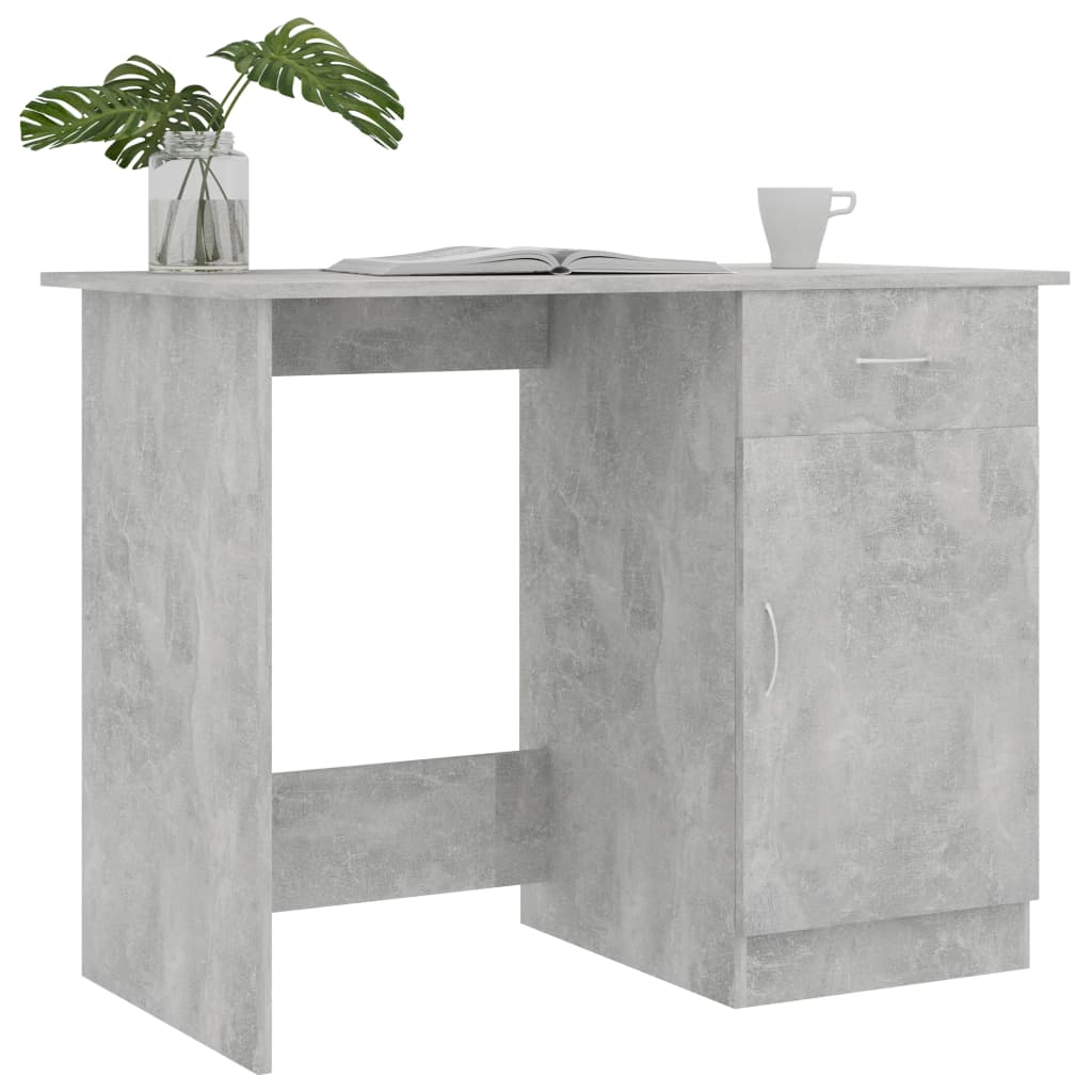 Secretária 100x50x76 cm derivados de madeira branco brilhante