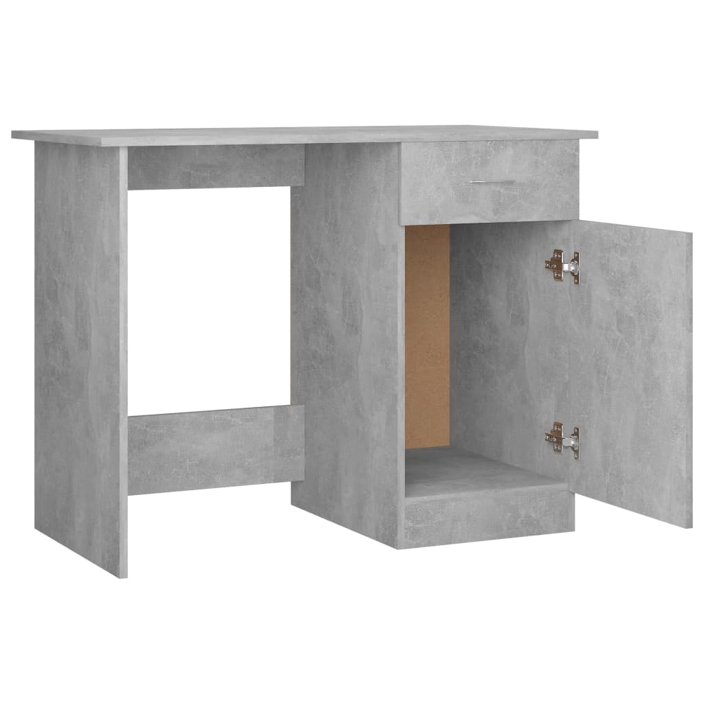 Secretária 100x50x76 cm derivados de madeira branco brilhante
