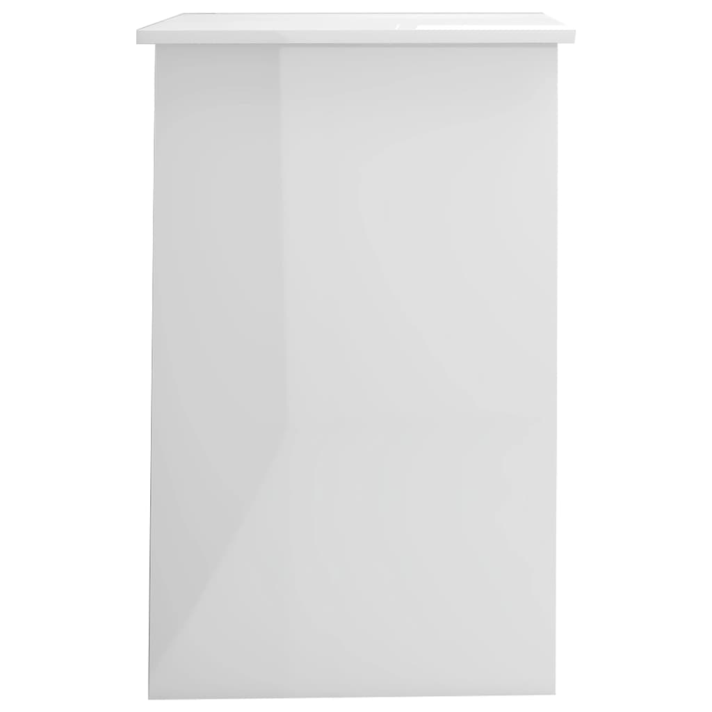 Secretária 100x50x76 cm derivados de madeira branco brilhante