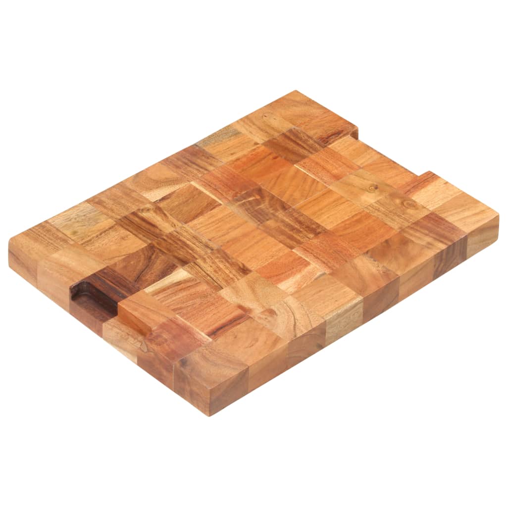 Tábua de cortar 60x40x3,8 cm madeira de acácia maciça