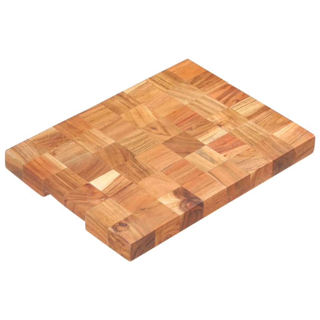 Tábua de cortar 60x40x3,8 cm madeira de acácia maciça