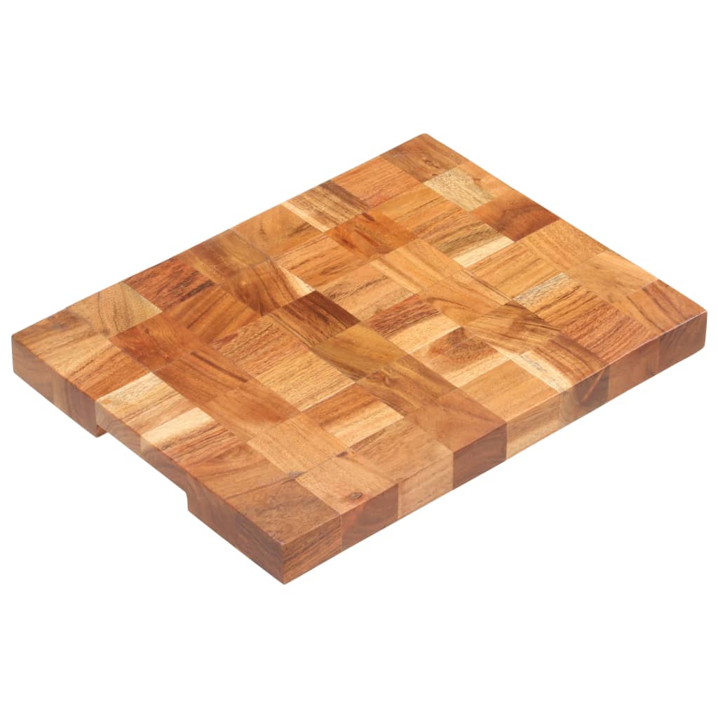 Tábua de cortar 60x40x3,8 cm madeira de acácia maciça