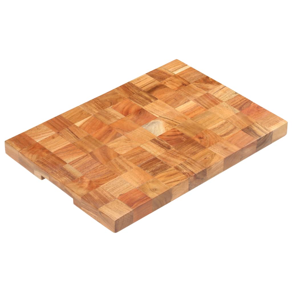 Tábua de cortar 60x40x3,8 cm madeira de acácia maciça