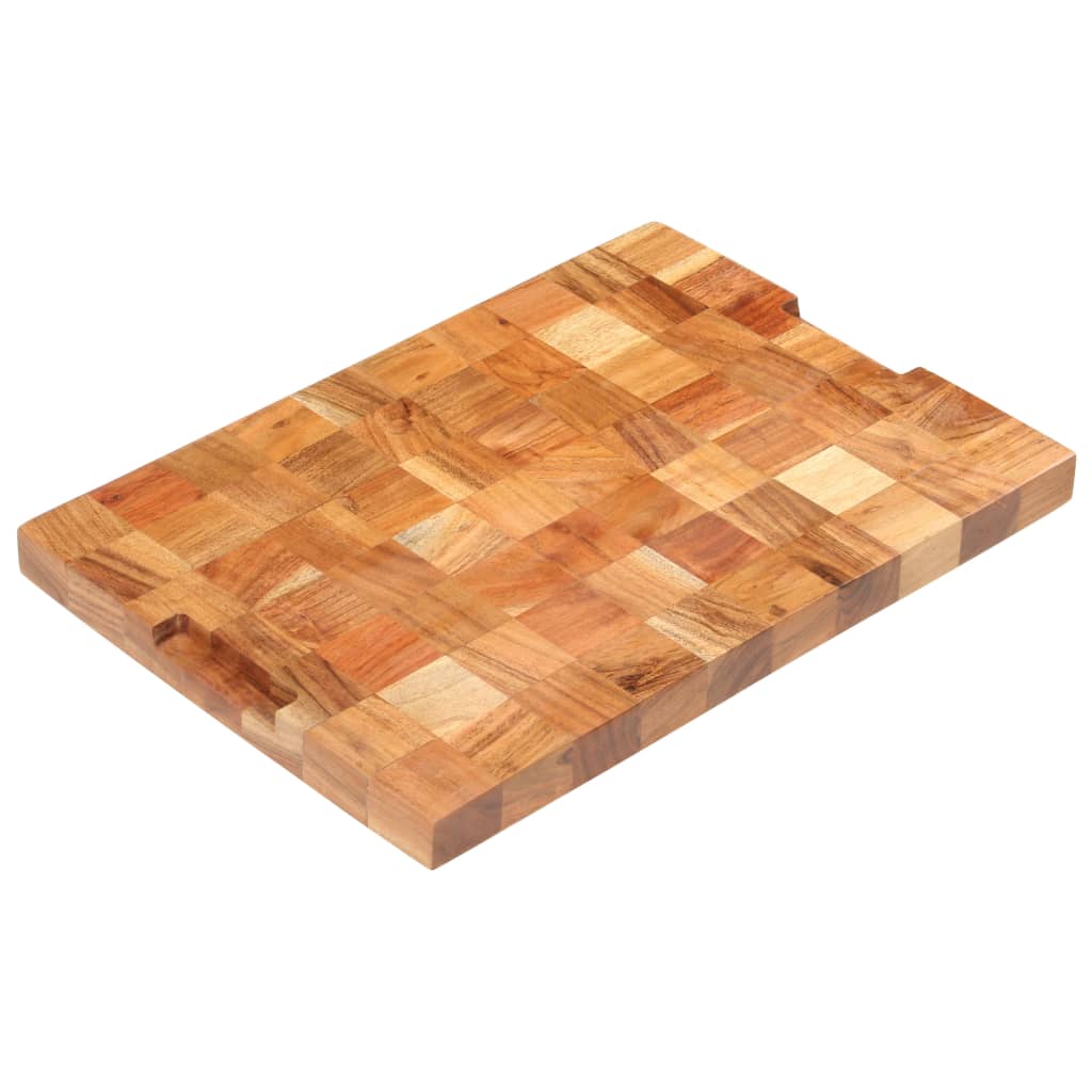 Tábua de cortar 60x40x3,8 cm madeira de acácia maciça