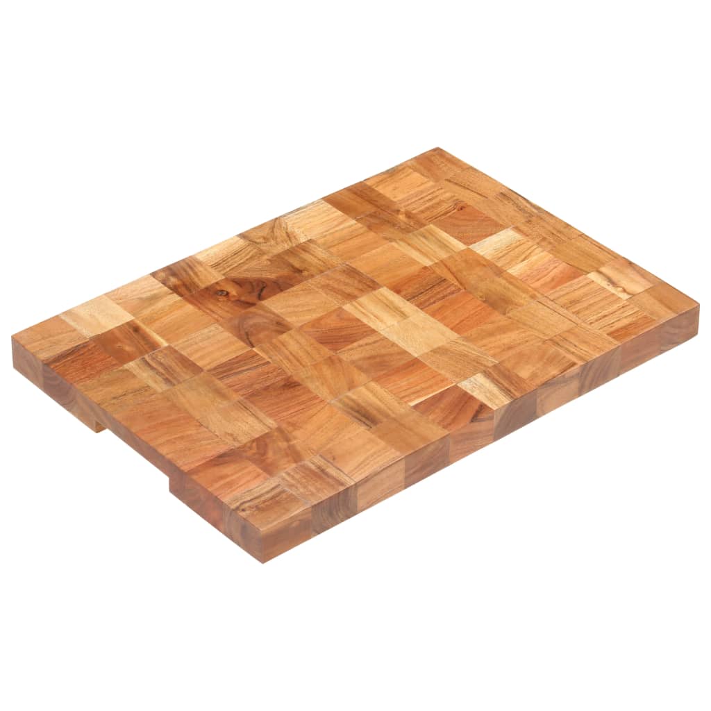 Tábua de cortar 60x40x3,8 cm madeira de acácia maciça