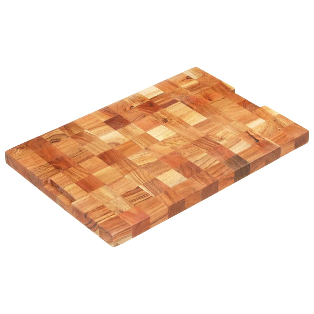 Tábua de cortar 60x40x3,8 cm madeira de acácia maciça