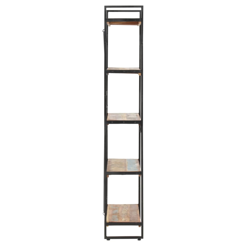 Estante com 5 prateleiras 90x30x180cm madeira recuperada maciça