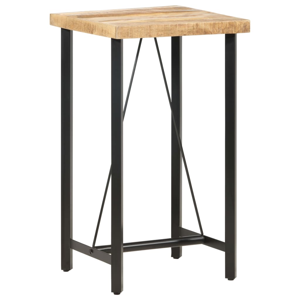 Mesa de bar 120x58x107 cm madeira de mangueira áspera