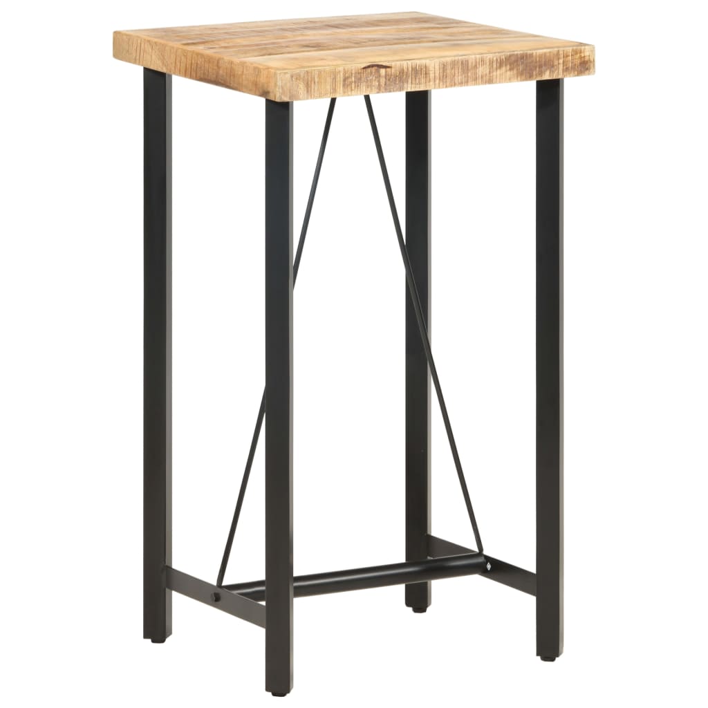 Mesa de bar 120x58x107 cm madeira de mangueira áspera