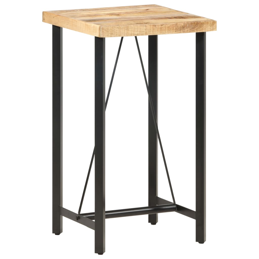 Mesa de bar 120x58x107 cm madeira de mangueira áspera