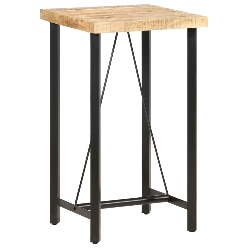 Mesa de bar 120x58x107 cm madeira de mangueira áspera