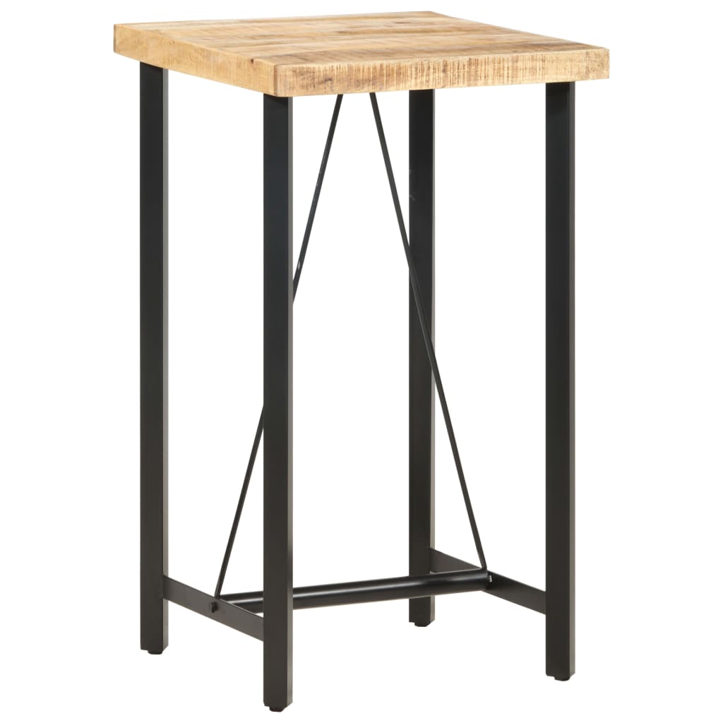 Mesa de bar 120x58x107 cm madeira de mangueira áspera