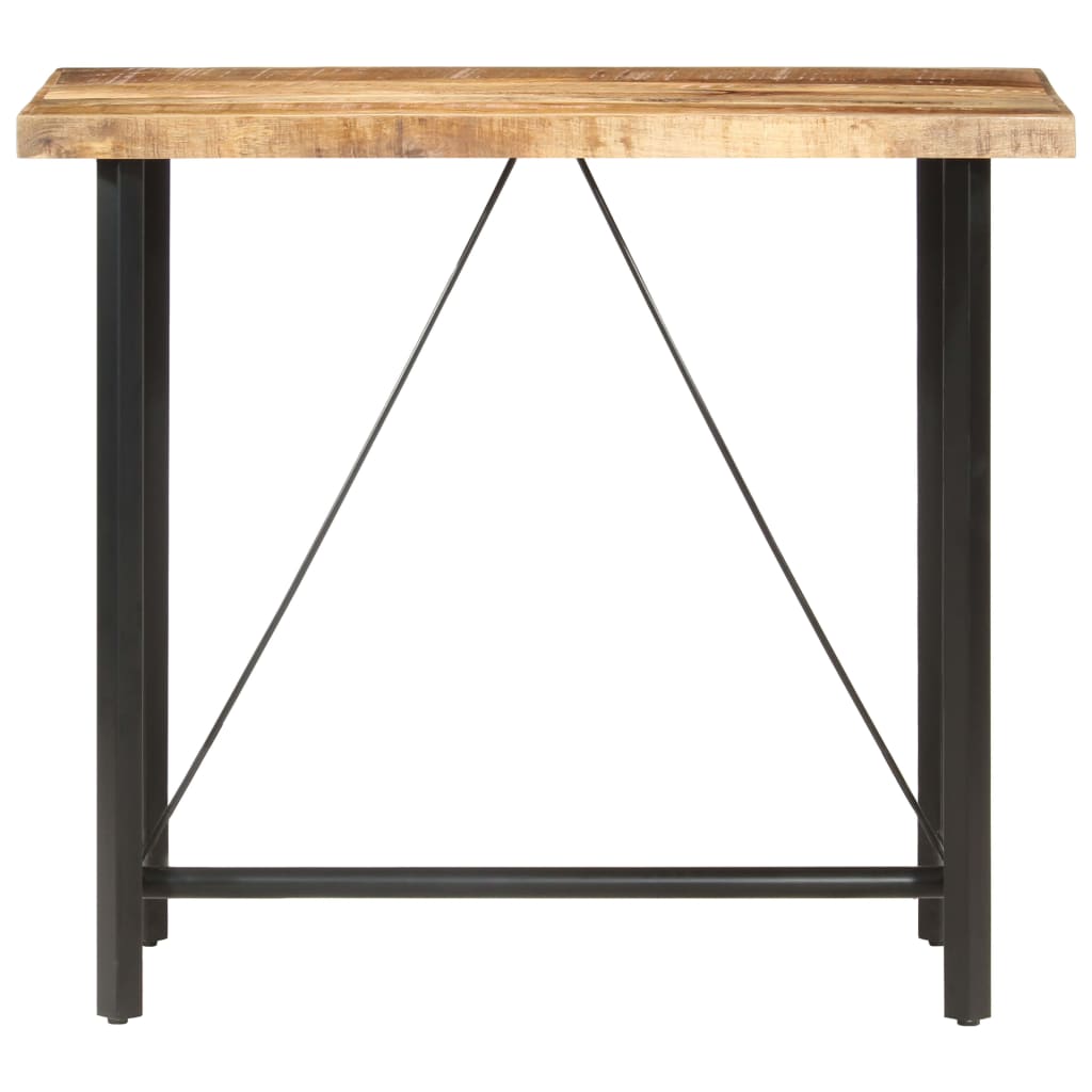 Mesa de bar 120x58x107 cm madeira de mangueira áspera