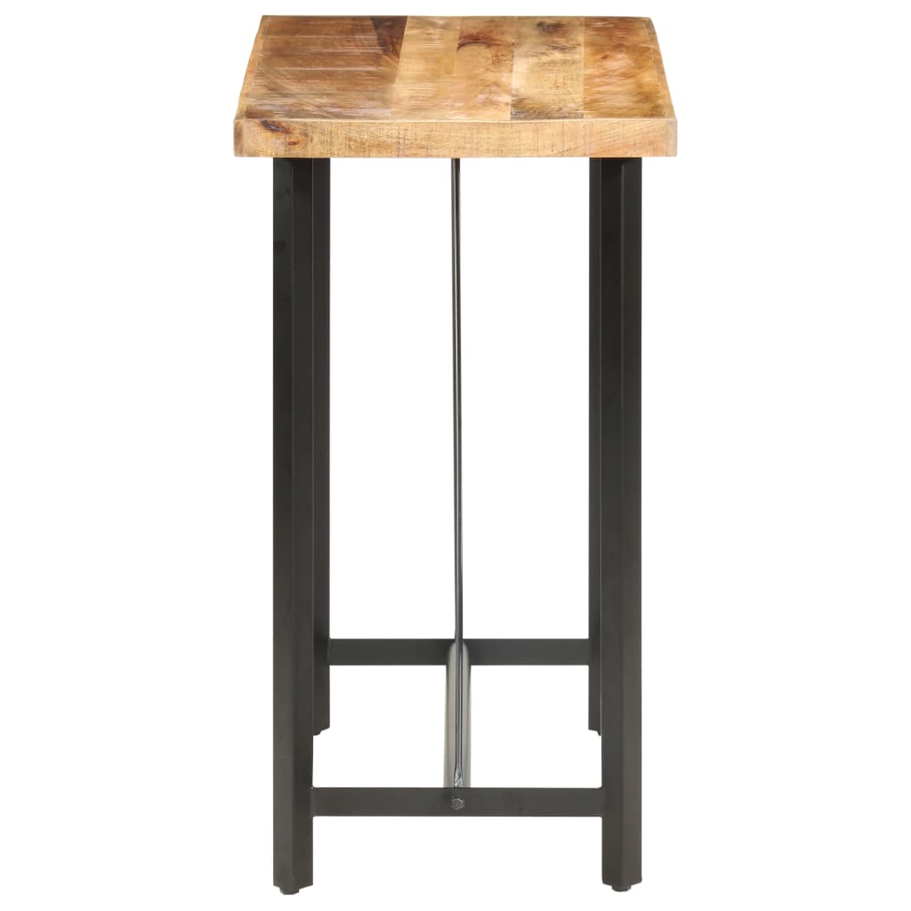 Mesa de bar 120x58x107 cm madeira de mangueira áspera