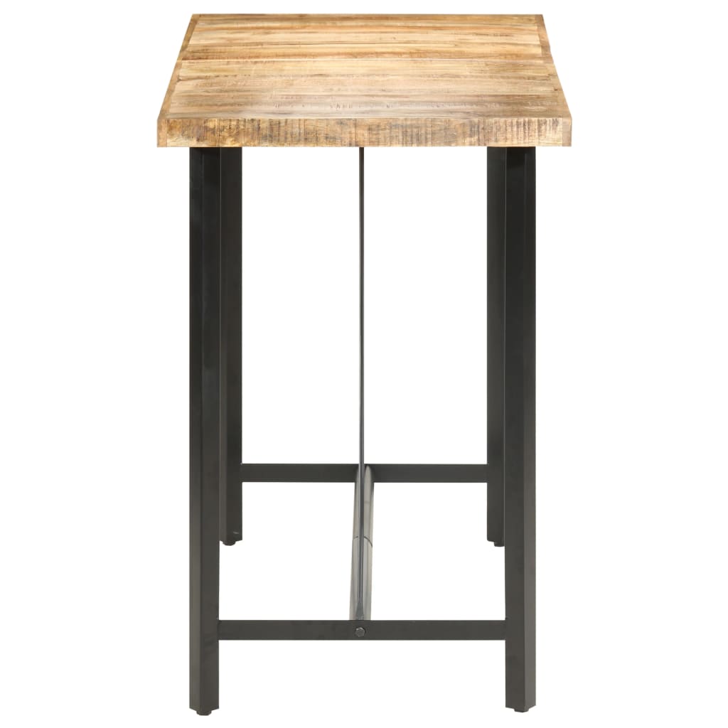 Mesa de bar 120x58x107 cm madeira de mangueira áspera