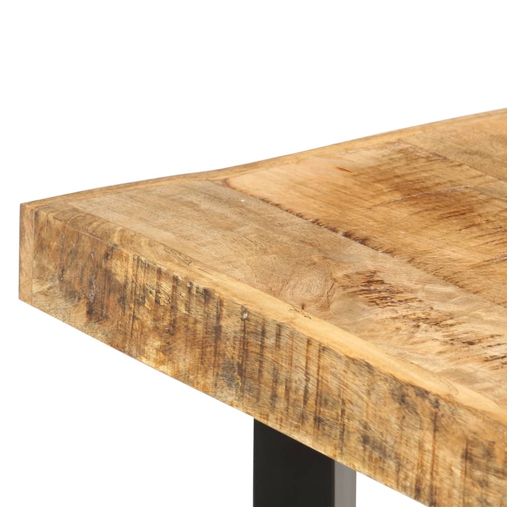 Mesa de bar 120x58x107 cm madeira de mangueira áspera