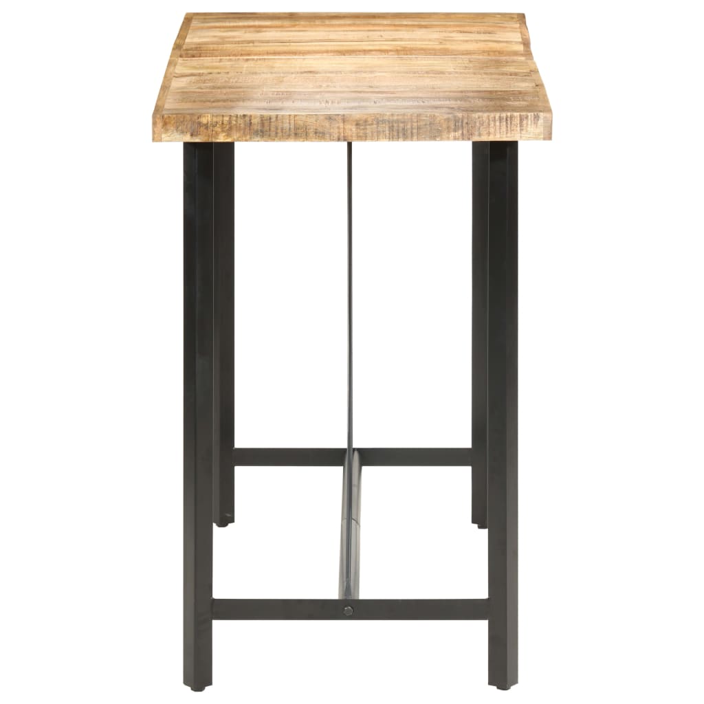 Mesa de bar 120x58x107 cm madeira de mangueira áspera