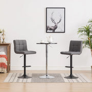 3 pcs conjunto de bar preto e cinzento-escuro