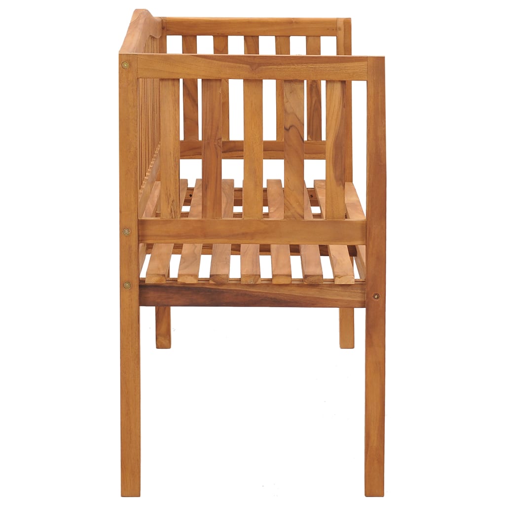 Banco de jardim 150 cm madeira de teca maciça