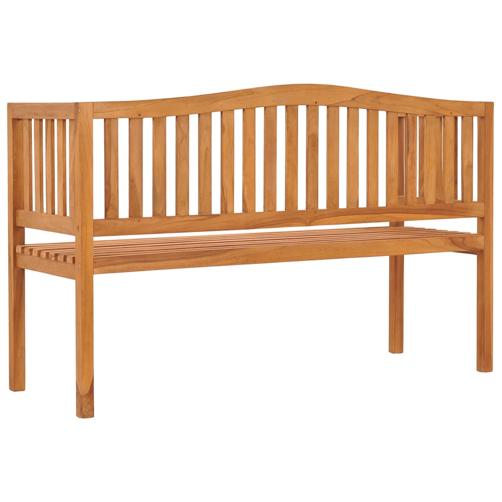 Banco de jardim 150 cm madeira de teca maciça