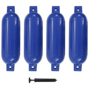 Para-choques para barco 4 pcs 51x14 cm PVC azul