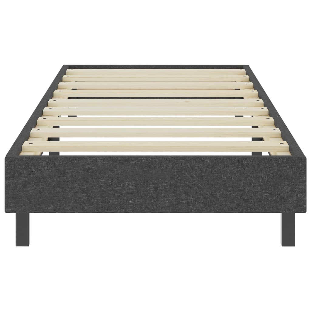 Cama boxspring 100x200 cm tecido cinzento