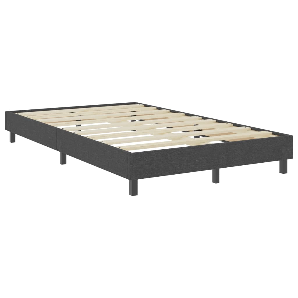 Cama boxspring 120x200 cm tecido cinzento