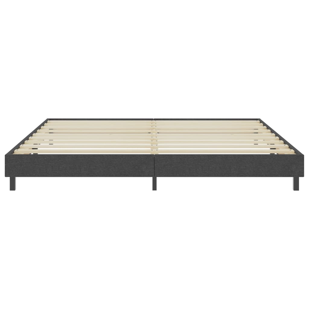 Cama boxspring 200x200 cm tecido cinzento