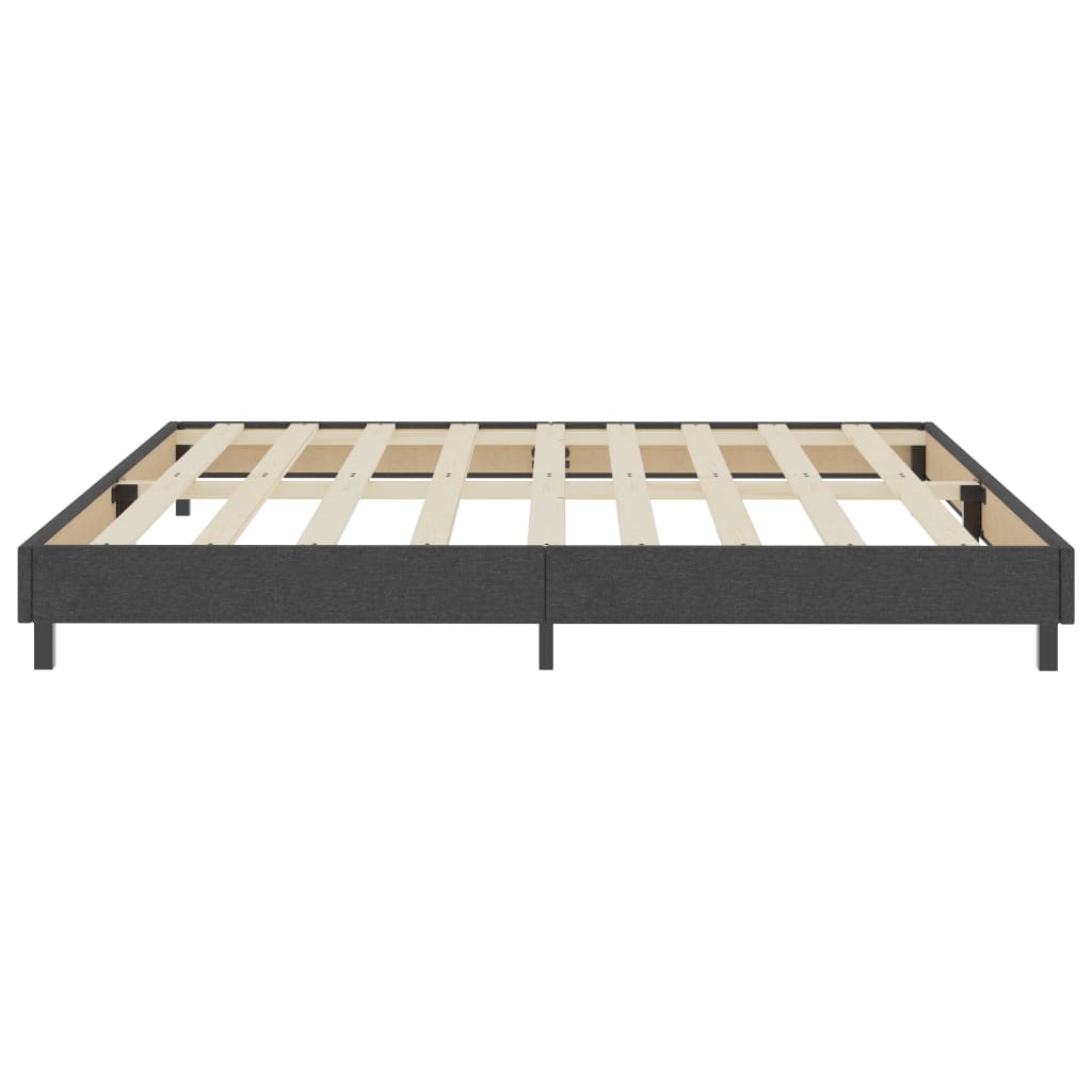 Cama boxspring 200x200 cm tecido cinzento