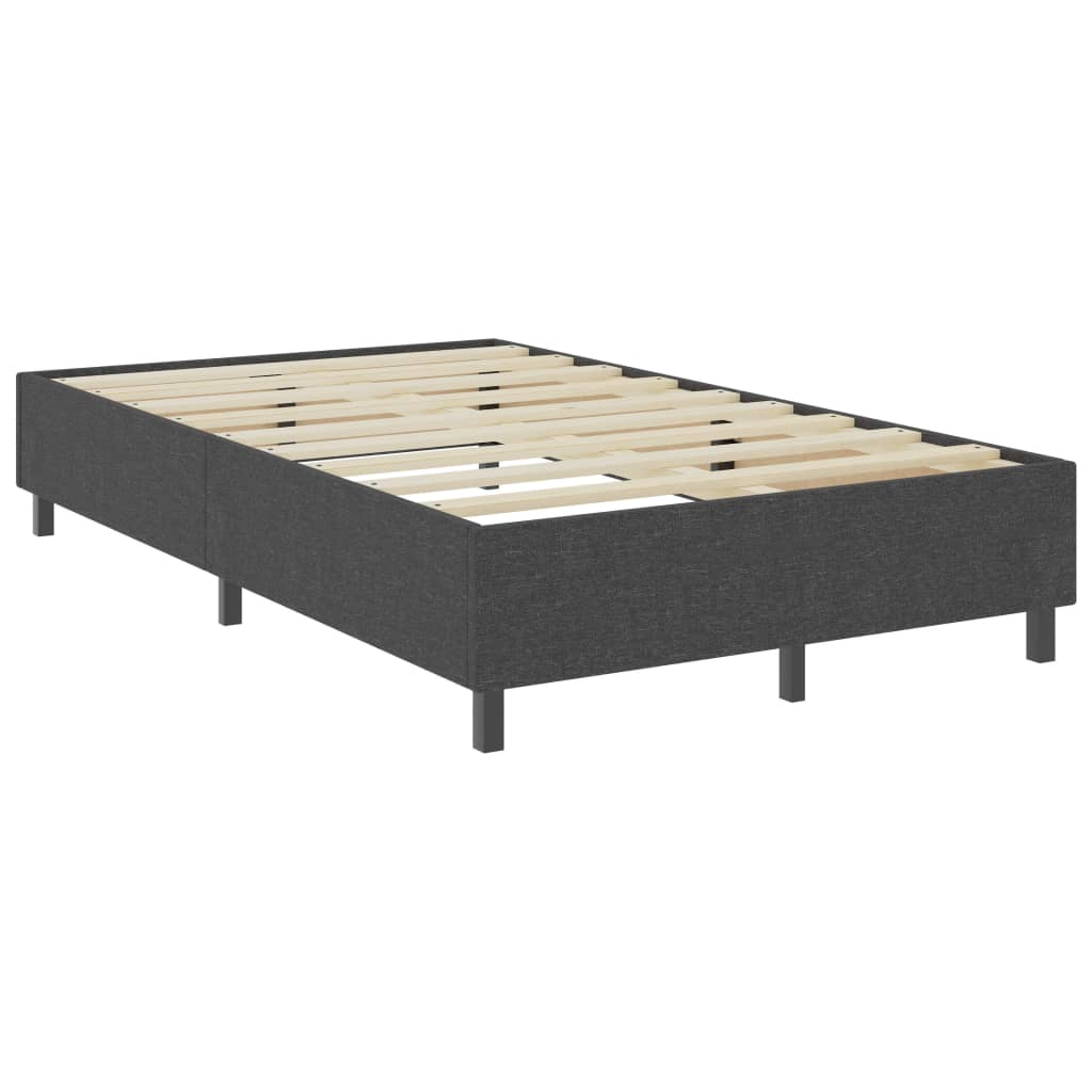 Cama boxspring 120x200 cm tecido cinzento
