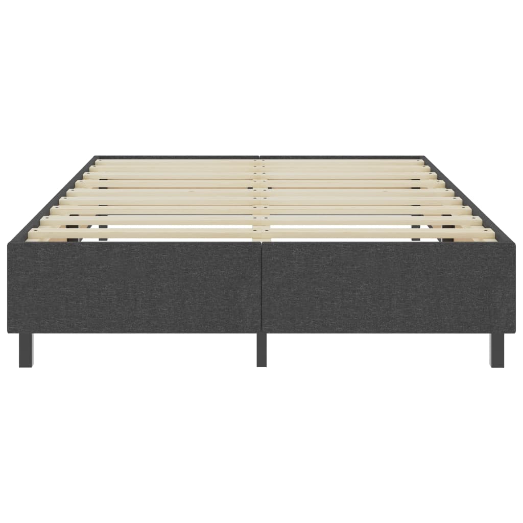Cama boxspring 140x200 cm tecido cinzento