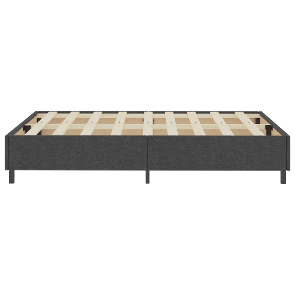 Cama boxspring 160x200 cm tecido cinzento