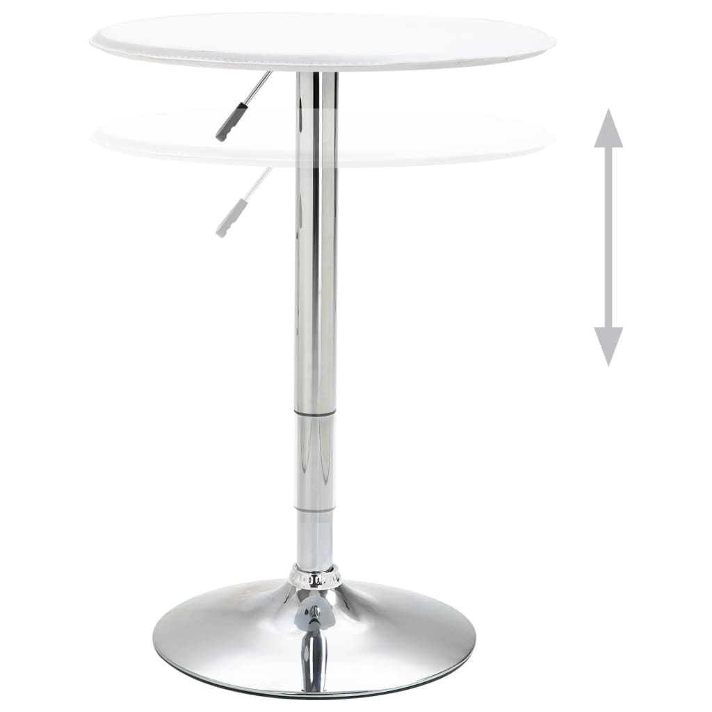 3 pcs conjunto de bar couro artificial branco