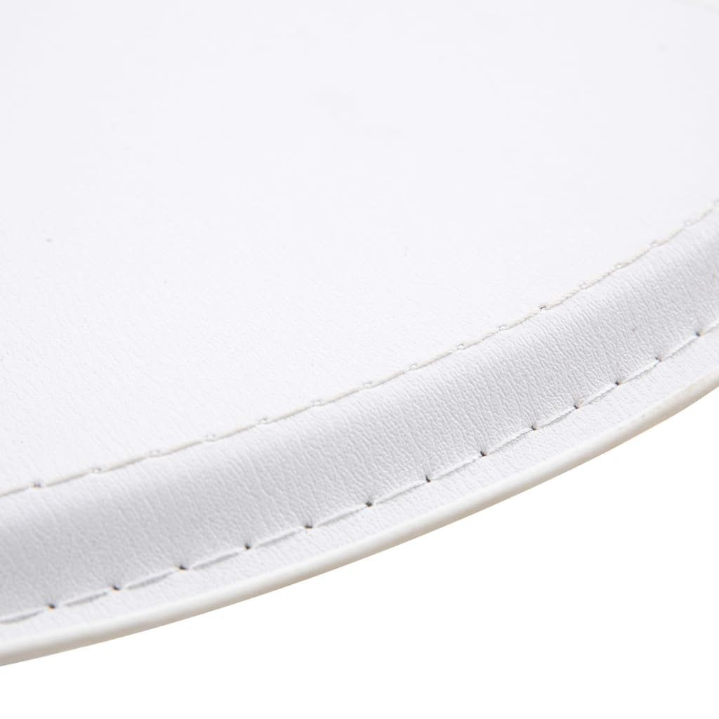 3 pcs conjunto de bar couro artificial branco