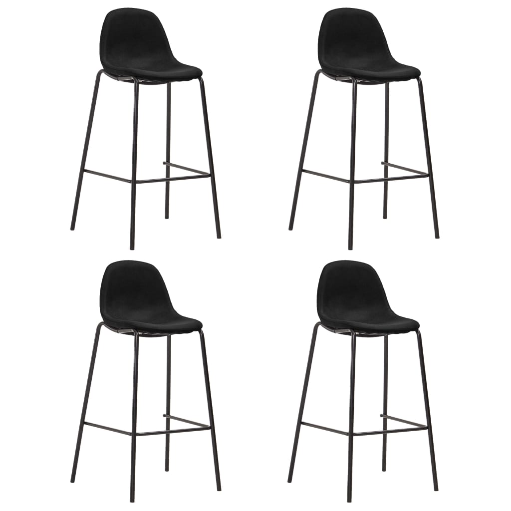 5 pcs conjunto de bar tecido cinzento-escuro