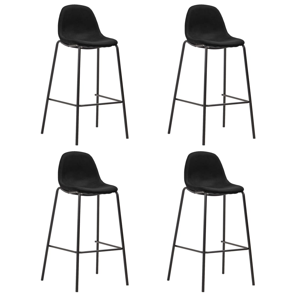 5 pcs conjunto de bar tecido cinzento-escuro