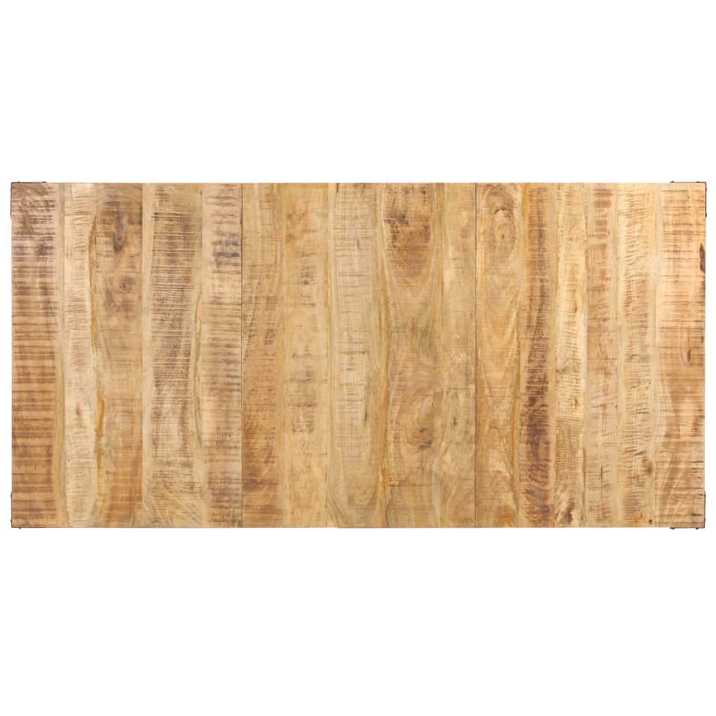 Mesa de jantar 180x90x76 cm madeira de mangueira maciça áspera