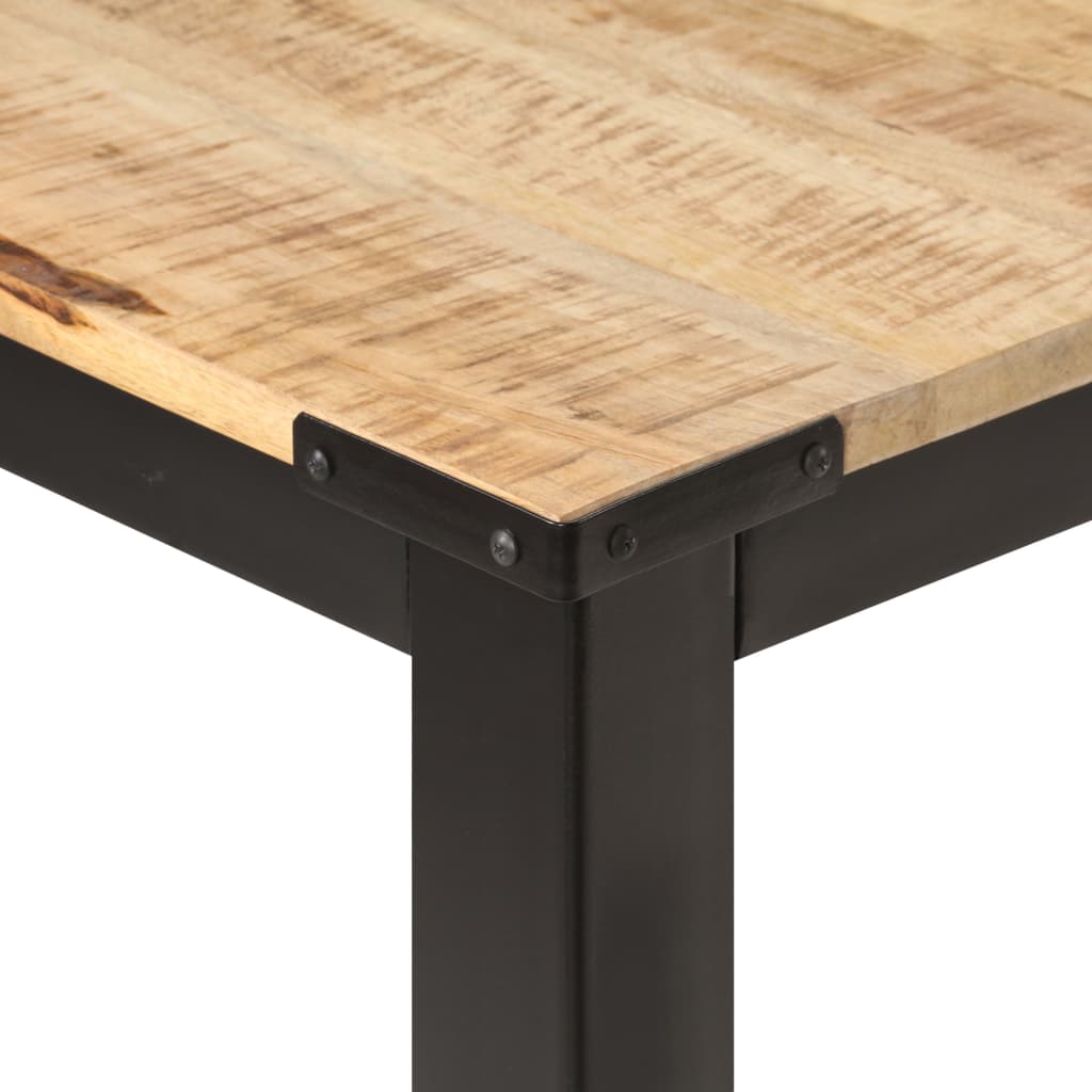 Mesa de jantar 180x90x76 cm madeira de mangueira maciça áspera