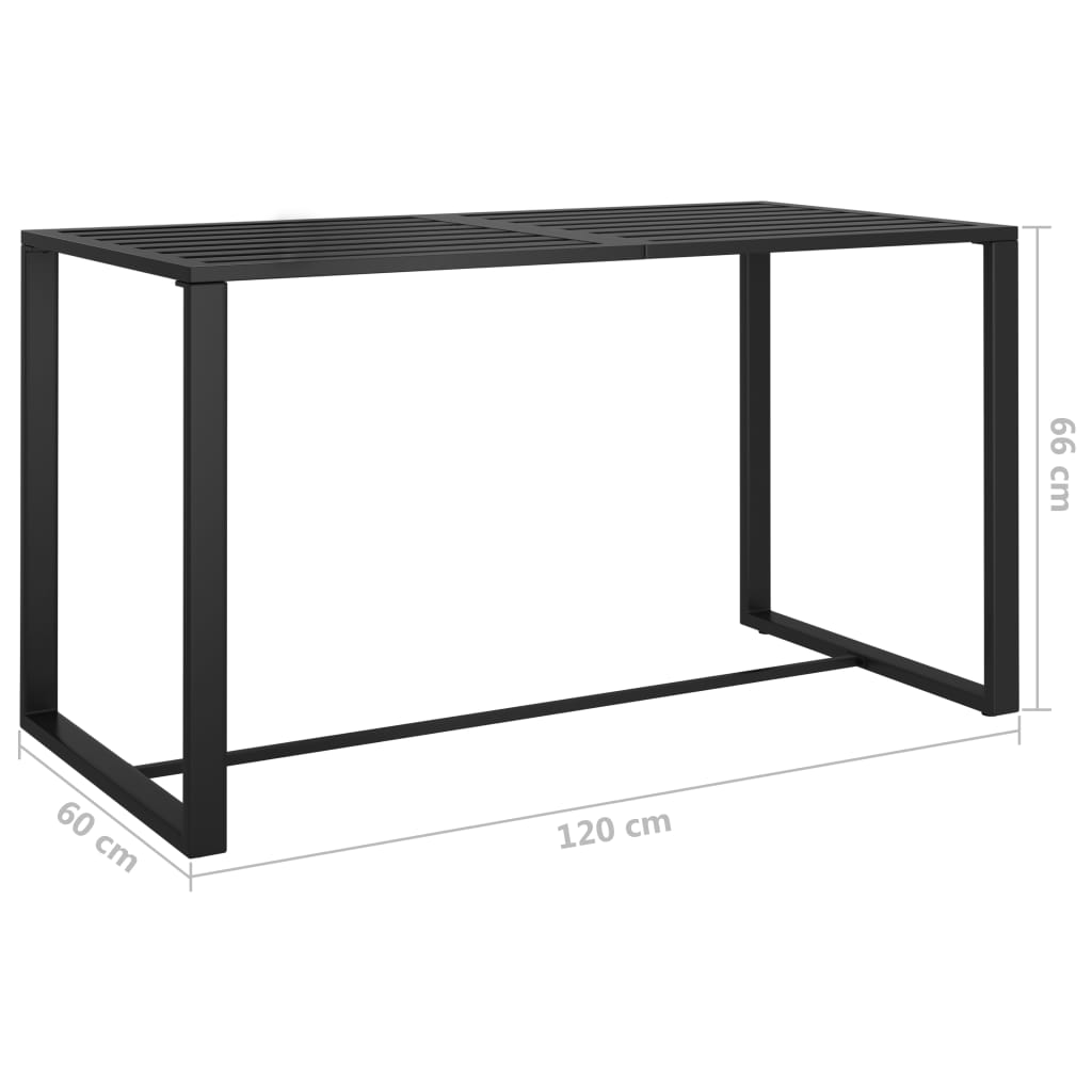 6 pcs conjunto lounge jardim com almofadões alumínio antracite