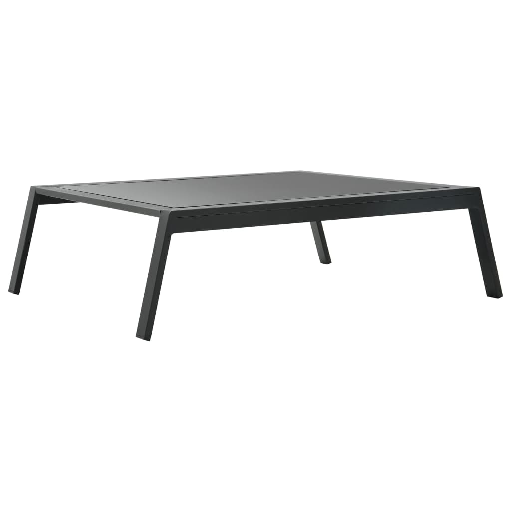 5 pcs conjunto lounge jardim + almofadões alumínio cinza-escuro