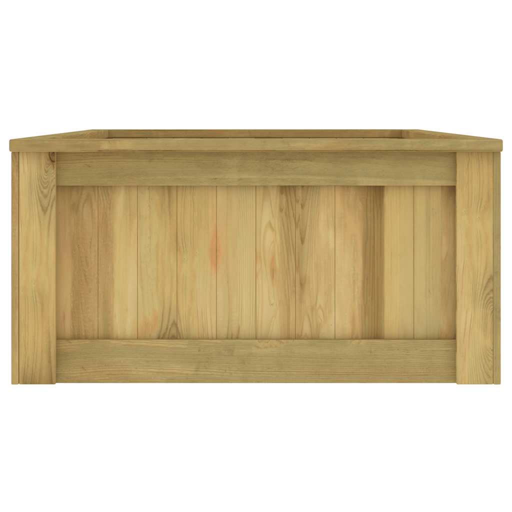 Canteiro elevado 196x100x50 cm madeira pinho impregnada