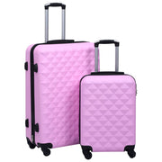 Conjunto de malas de viagem estojo rígido 2 pcs ABS rosa