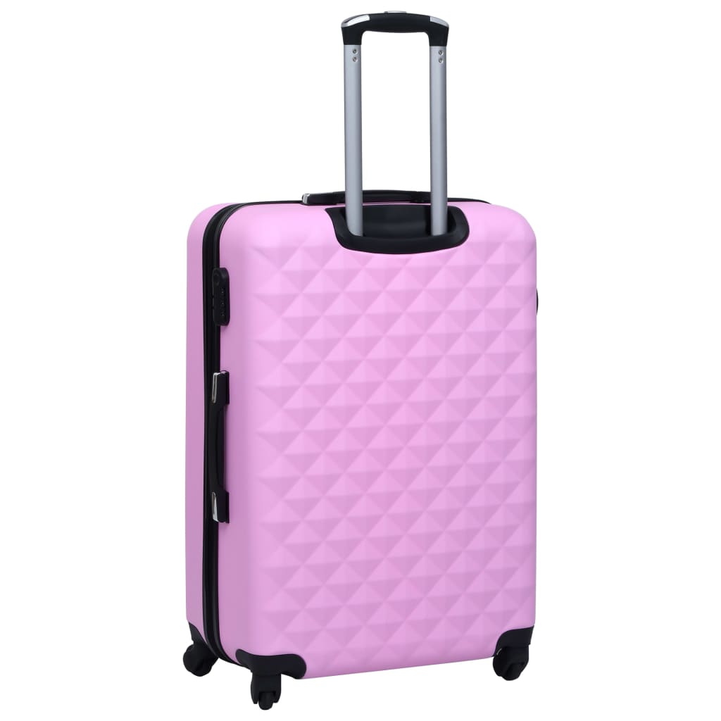 Conjunto de malas de viagem estojo rígido 2 pcs ABS rosa