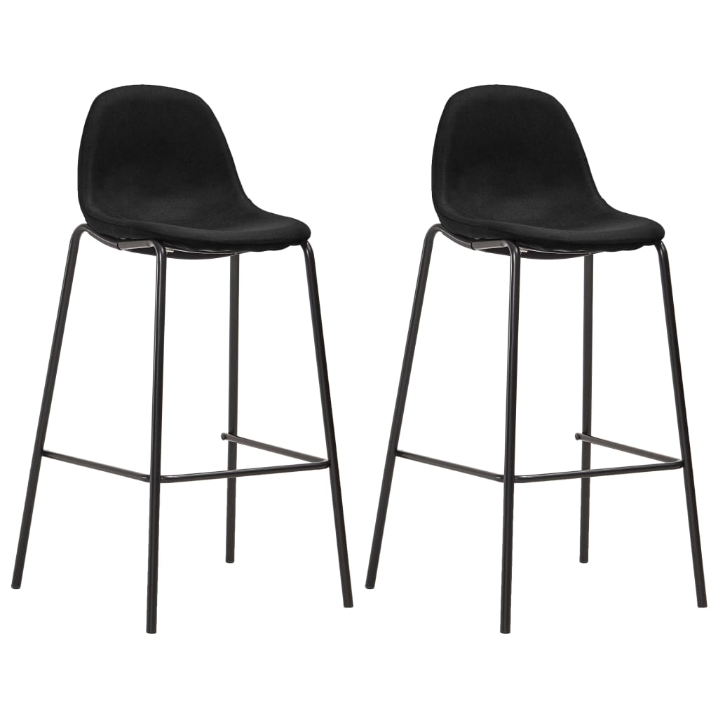 3 pcs conjunto de bar tecido cinzento-escuro